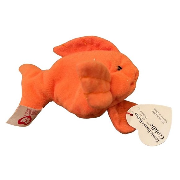 Ty Teenie Beanie Babies Goldie Goldfish 4.5" McDonald's 1996 - Picture 1 of 10